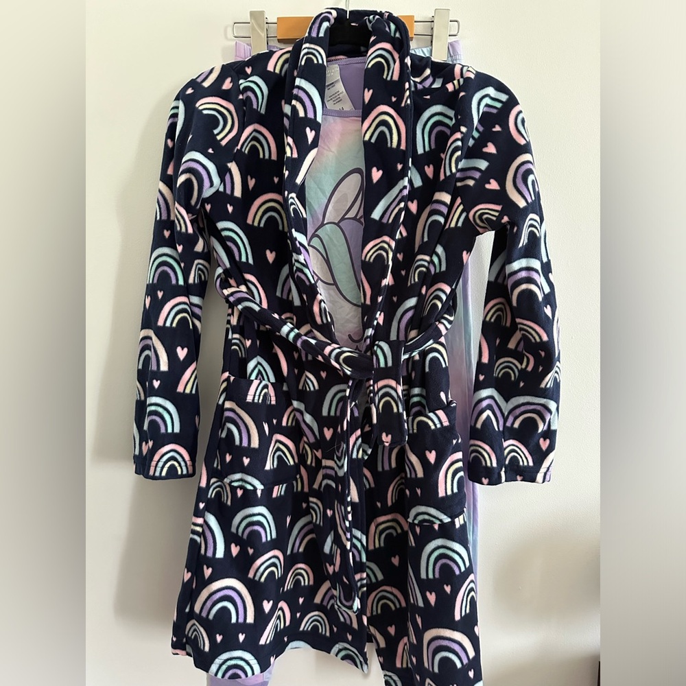 Stylish kids pajama set with housecoat